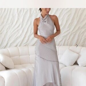 Lucy in the Sky Black and White High Low Dress